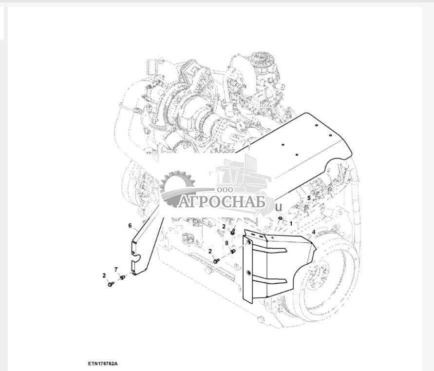 Дефлектор двигателя 
